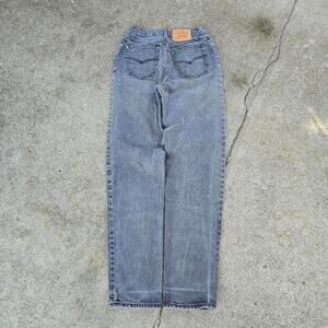 Vtg 80s 90s LEVI'S 501xx 501 Faded Plain Straight Leg Denim Jeans Sz 11 USA